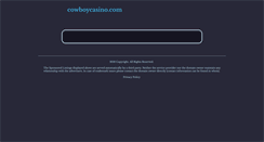 Desktop Screenshot of cowboycasino.com